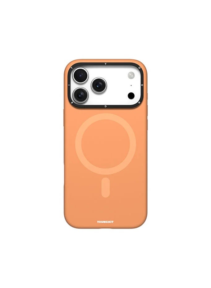 YOUNG KIT Youngkit Cream Series Magnetic Holder For iPhone 17 Pro - Orange - Image 1